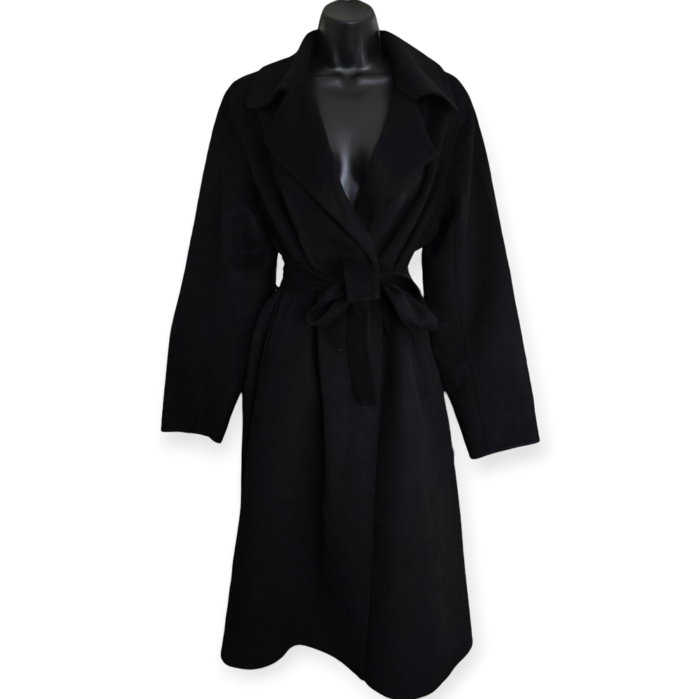 ☆Uniqlo Black Trench Pea Coat☆